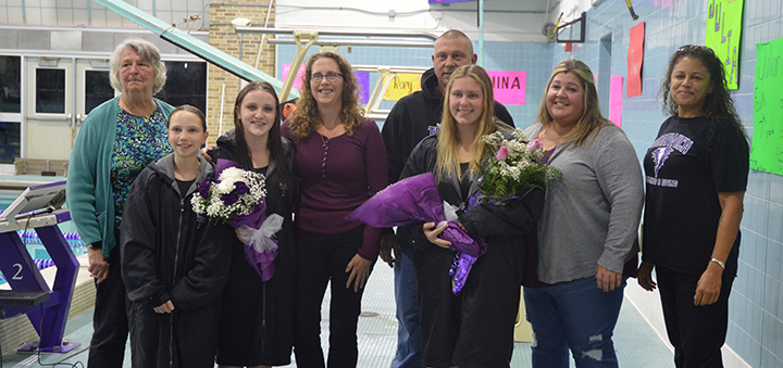Norwich Girls swim honors seniors